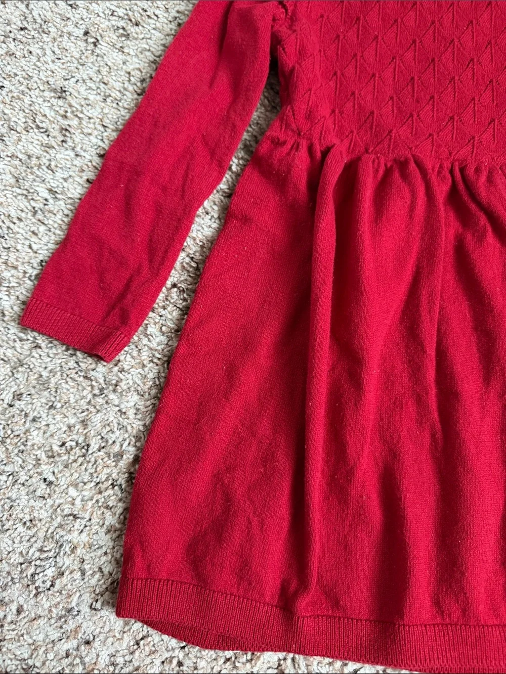 CARTERS TODDLER GIRL LING SLEEVE KNIT SWEATER DRESS